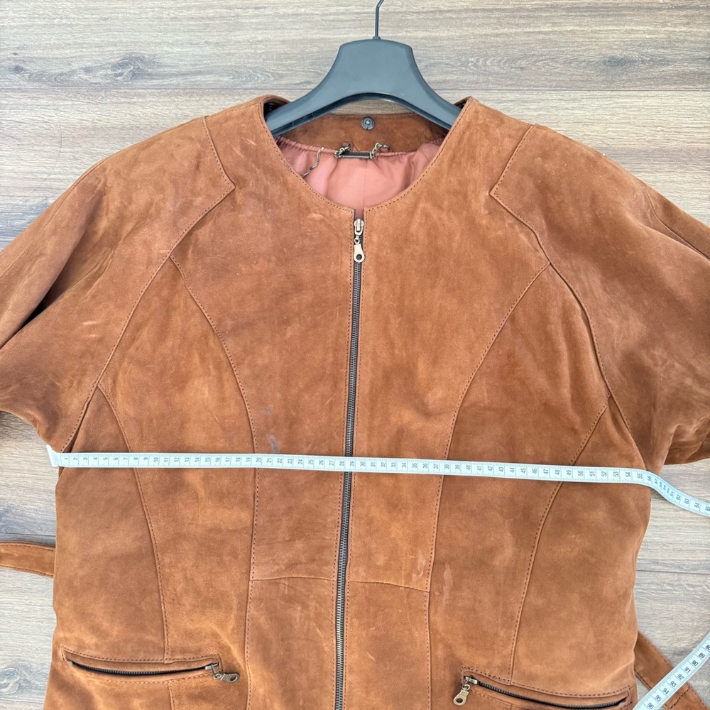 Y2K Vintage Brown Suede women’s Jacket size M - Picture 7 of 14